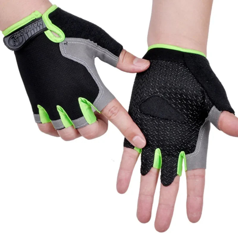 Non-Slip Fingerless Weightlifting Gloves