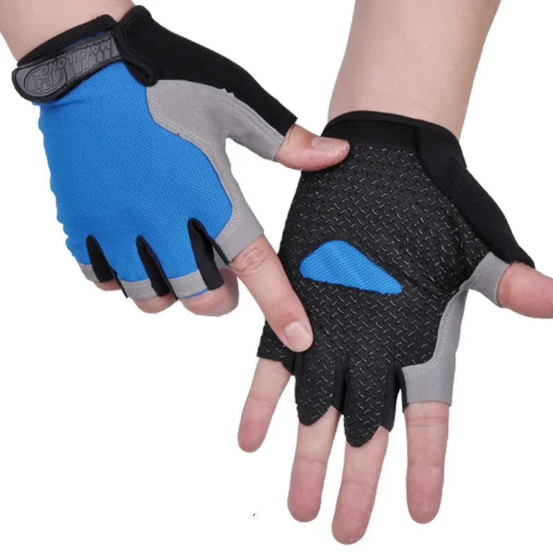 Non-Slip Fingerless Weightlifting Gloves