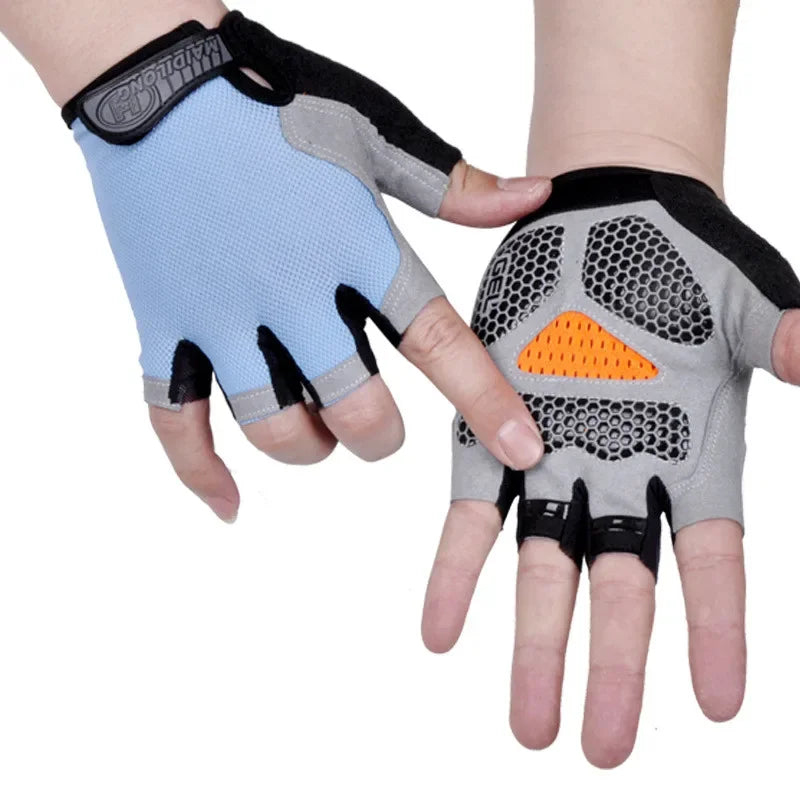 Non-Slip Fingerless Weightlifting Gloves