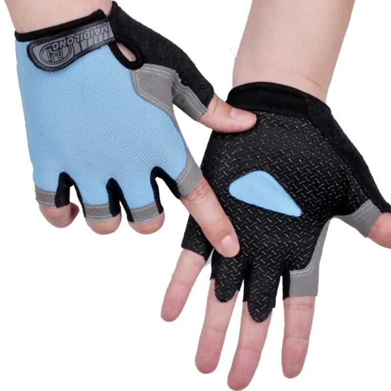 Non-Slip Fingerless Weightlifting Gloves