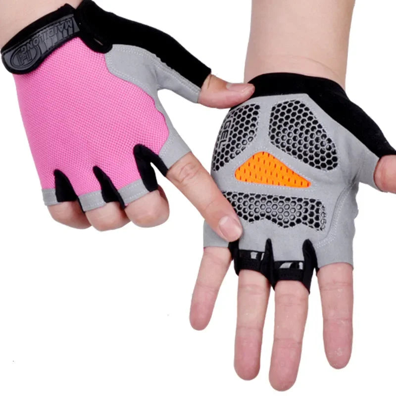 Non-Slip Fingerless Weightlifting Gloves
