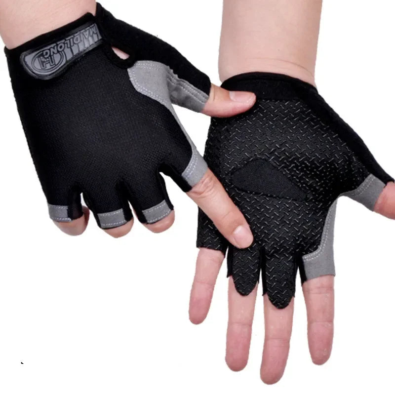 Non-Slip Fingerless Weightlifting Gloves