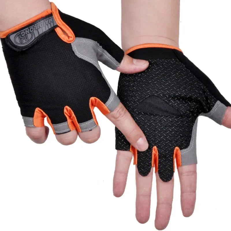Non-Slip Fingerless Weightlifting Gloves