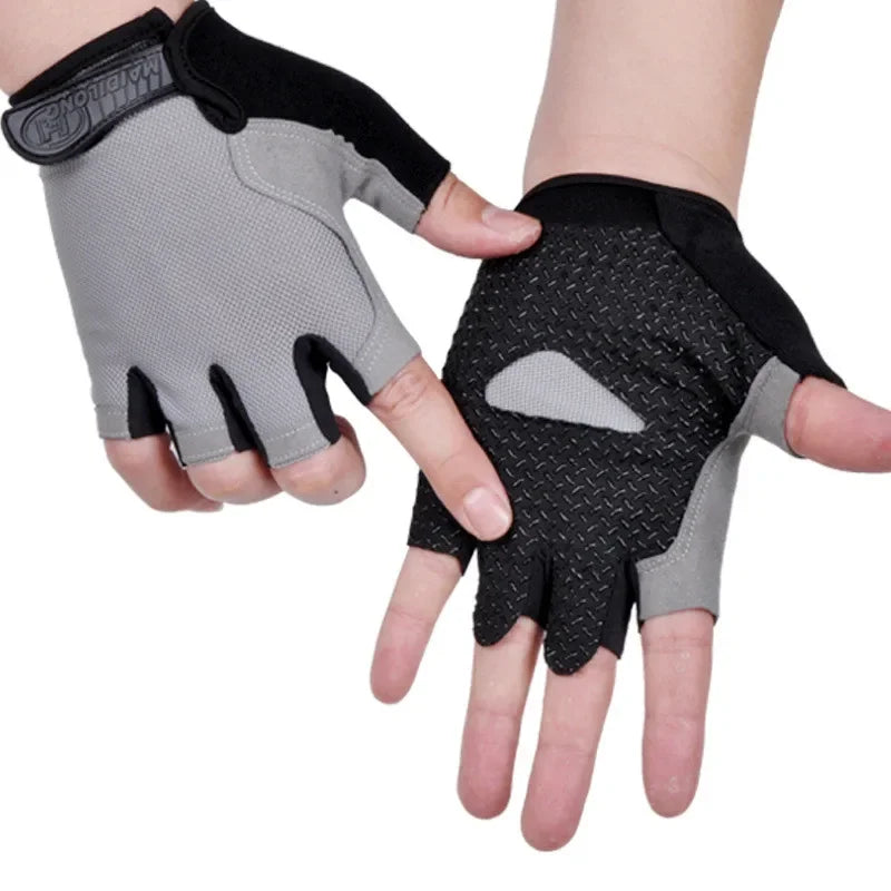 Non-Slip Fingerless Weightlifting Gloves