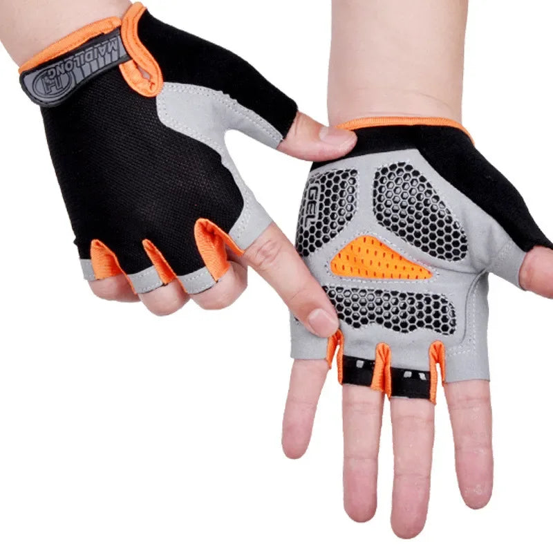 Non-Slip Fingerless Weightlifting Gloves