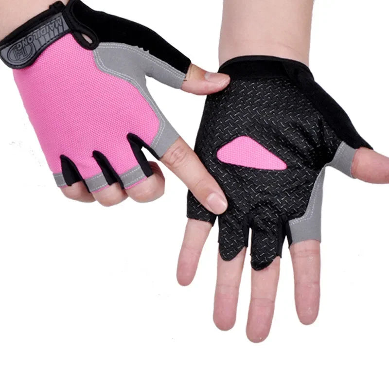 Non-Slip Fingerless Weightlifting Gloves