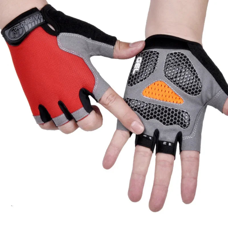 Non-Slip Fingerless Weightlifting Gloves