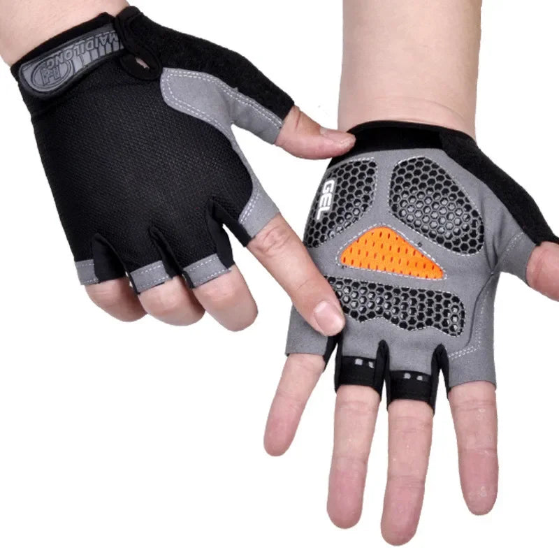 Non-Slip Fingerless Weightlifting Gloves
