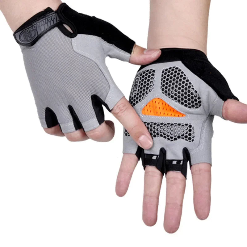Non-Slip Fingerless Weightlifting Gloves