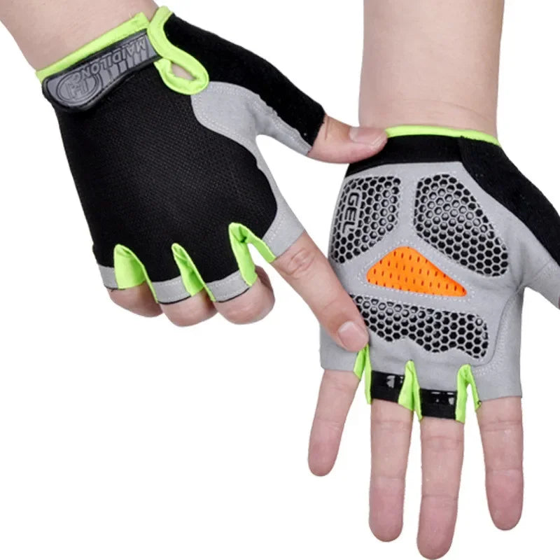 Non-Slip Fingerless Weightlifting Gloves